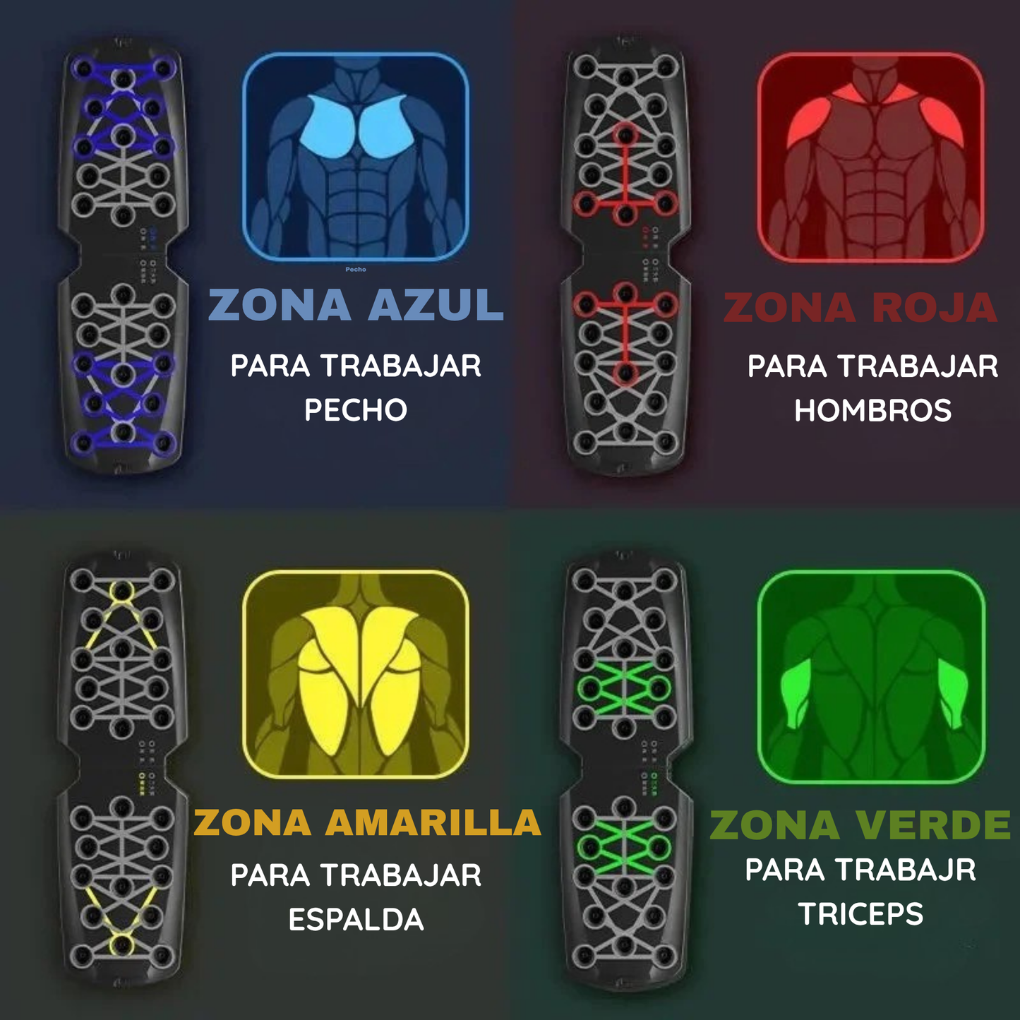 Tabla de flexiones 4 en 1